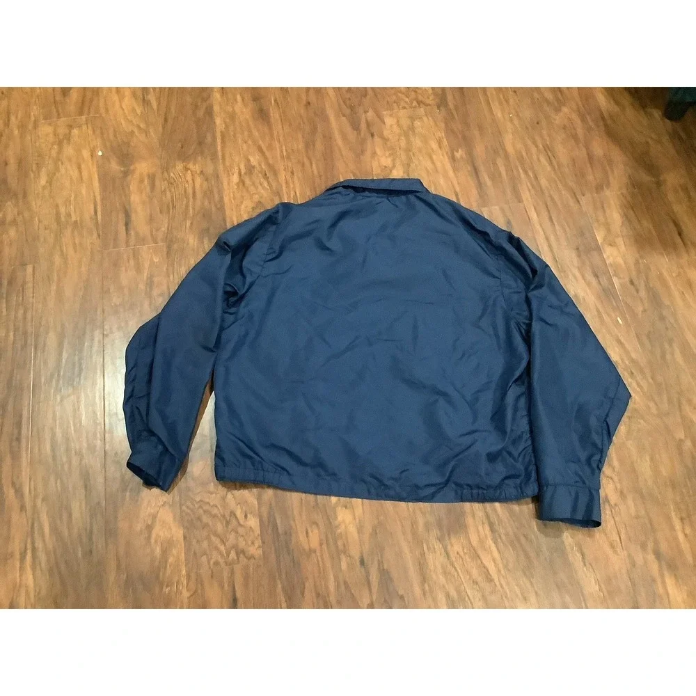 VINTAGE Sears Oakbrook Sportswear Blue Zip Lined Jacket Men's ?
